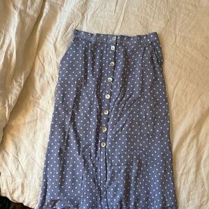 Periwinkle Midi Skirt